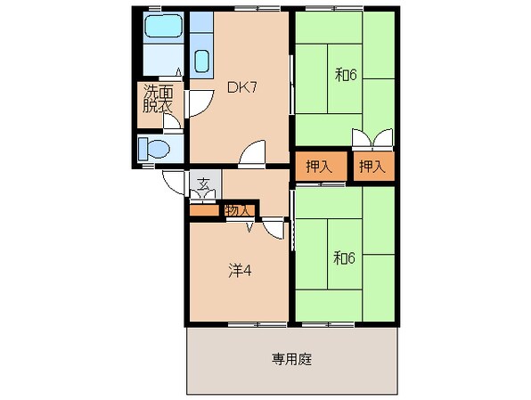 グリーンフル木ノ本の物件間取画像